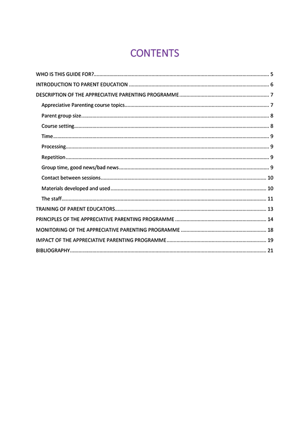 Guides for professionals
