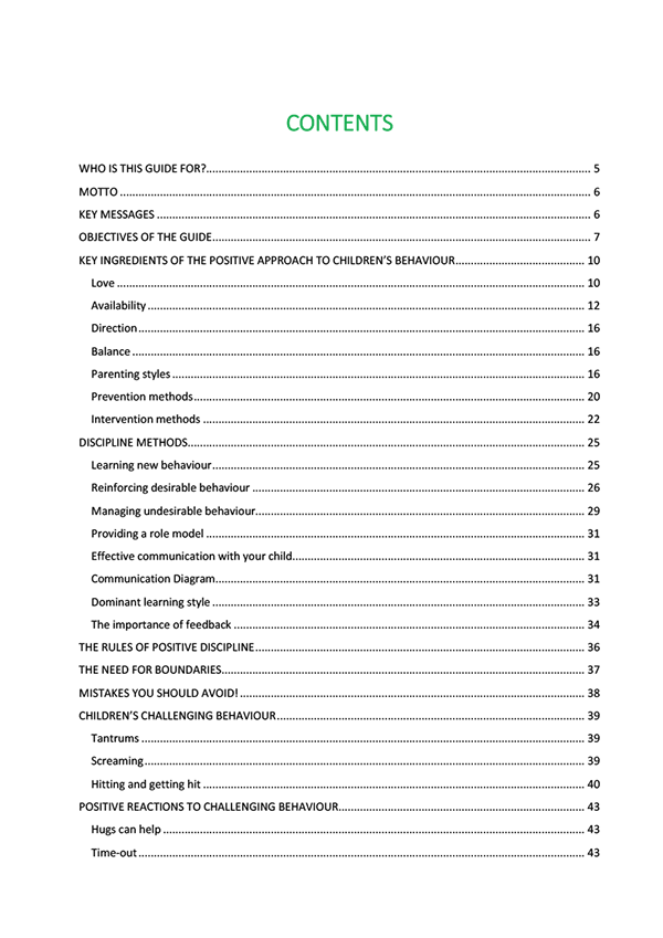 Guides for professionals