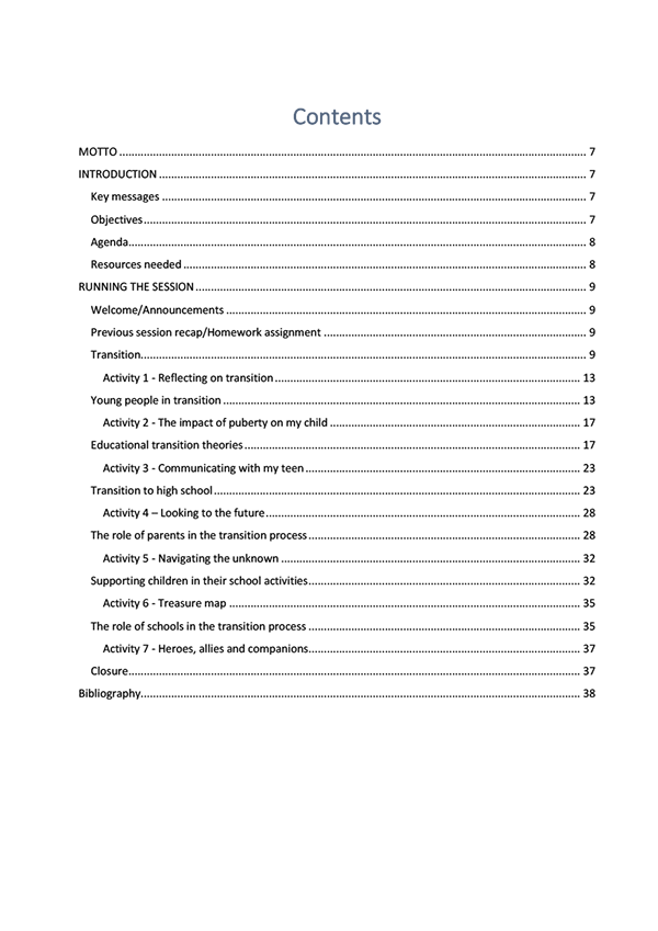 Tematică Educație Parentală