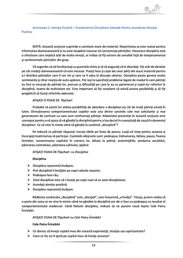 Tematică Educație Parentală